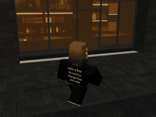 Roblox character running in a tight circular loop